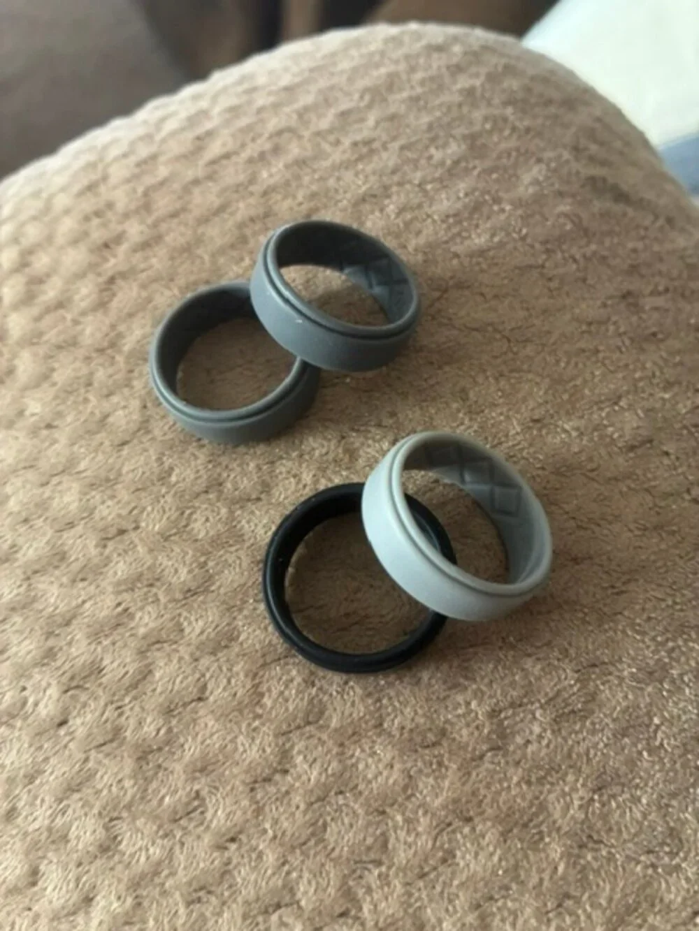 Men's Silicone Rings, Flexible Rubber Wedding Bands